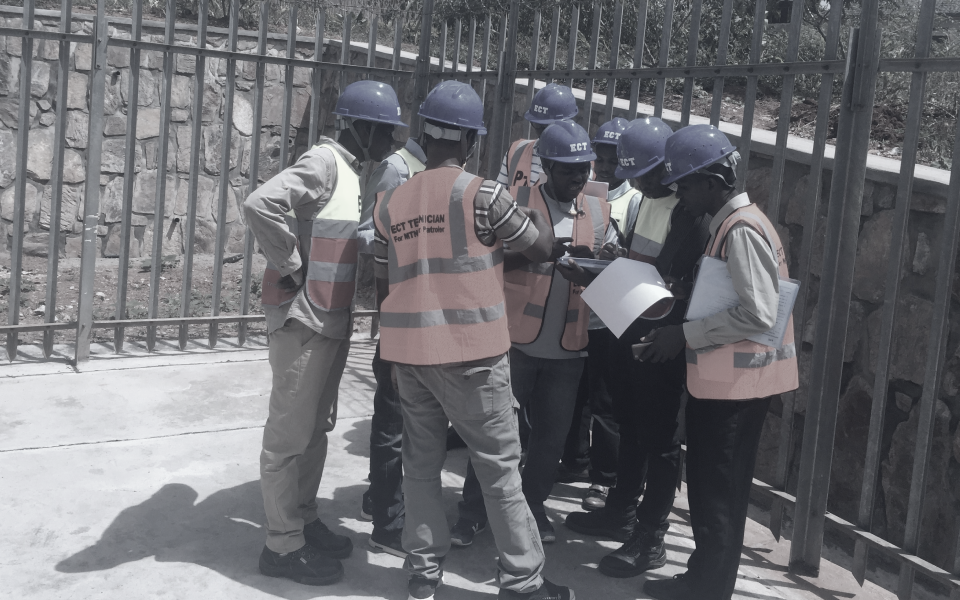 ECT Engineers at work on site